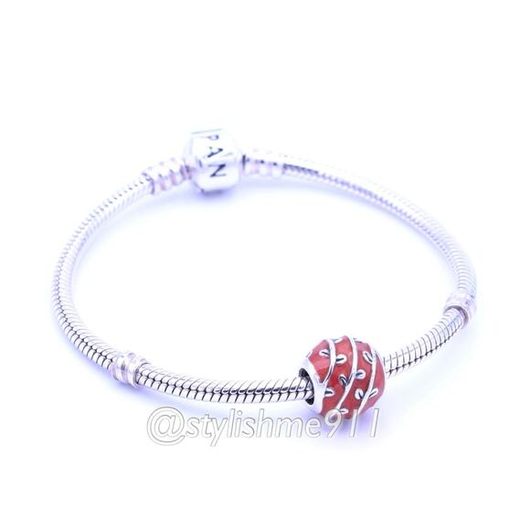 Authentic PANDORA Retired Red Vines Charm - Picture 5 of 10